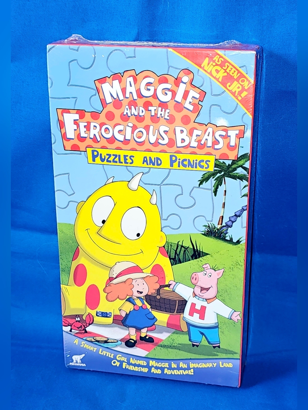 New SEALED Maggie and the Ferocious Beast: Puzzles and Picnics VHS 2004 Nick Jr